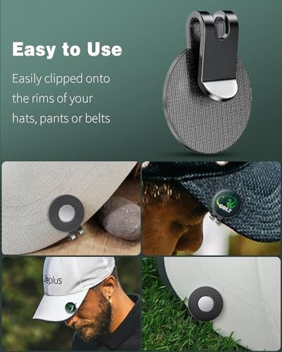 GreenHaven Magnetic Golf Hat Clip Marker Set - Image 4