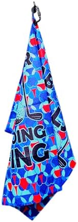 Grab Your Balls We're Going Golfing Funny Golf Towel Microfiber Clip - Image 6