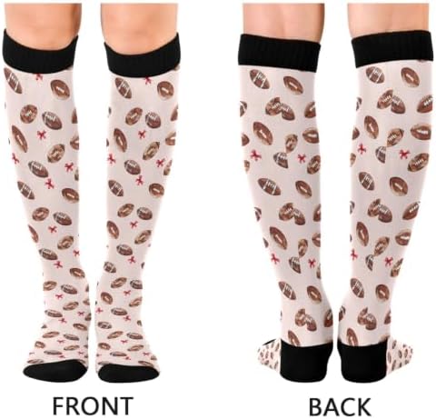 White Baseballs Stitching Compression Sock - Image 4