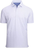 Alex Vando Mens Golf Shirt Moisture Wicking Classic Print Golf Shirts by AlexVando