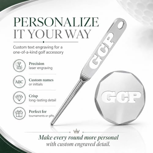 Genco Custom Text Engraved- Golf Divot Tool- Golf Accessories - Image 6