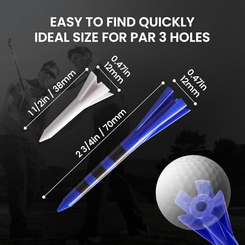 FINGER TEN Golf Tees Plastic 100 Pack - Image 6