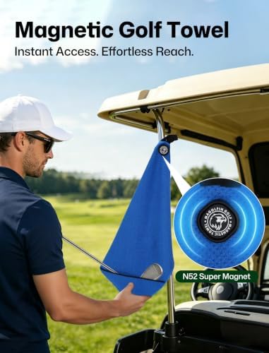 Magnetic Golf Towel 23.6"x15.7" Large Size - Image 2