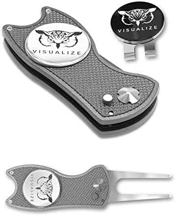 VISUALIZE Elite Switchblade Golf Divot Repair Tool Set by VISUALIZE