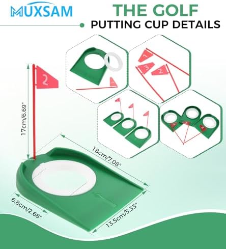 3 Pcs Golf Putting Cup, Golfer Practice Cup Hole Training Aids - Image 3