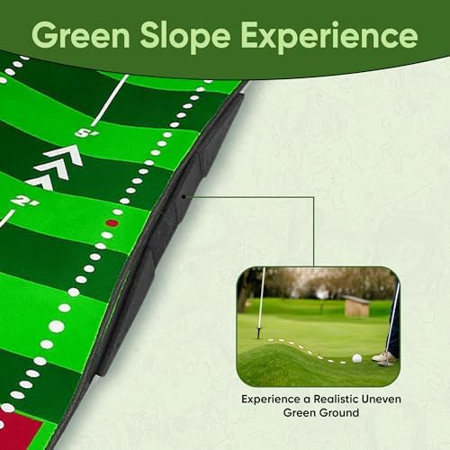 Golf Putting Mat 10ft, Indoor Outdoor Portable Practice Green - Image 6