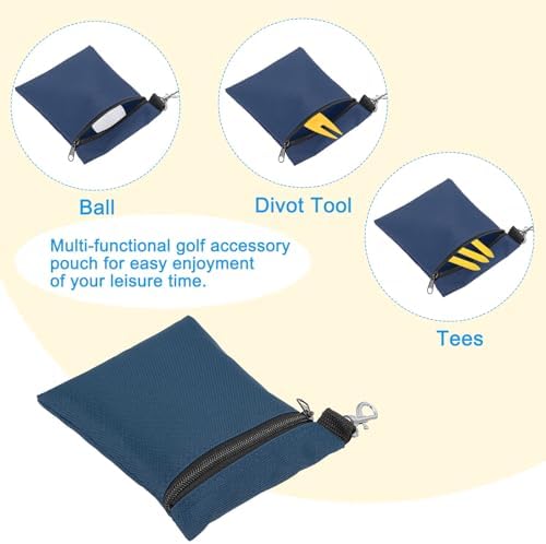 PATIKIL Golf Tee Pouch, Zipper Golf Ball Bag - Image 4