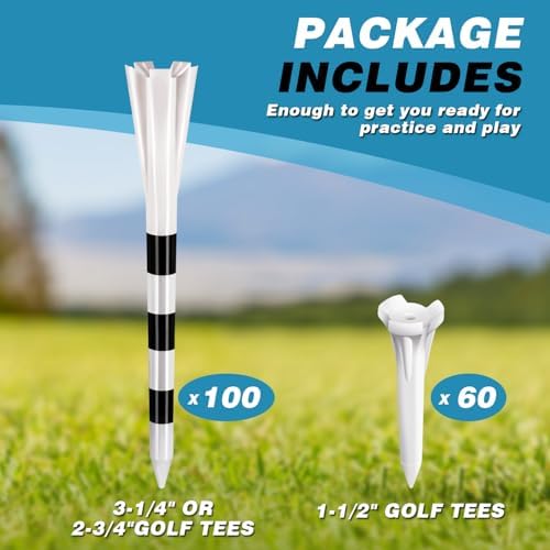 Professional Plastic or Wood or Rubber Golf Tees, Enhanced Durability & - Image 6
