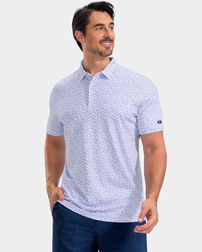 Obla Men's Golf Shirt Short Sleeve Dry Fit Collared Polo Shirts - Image 2