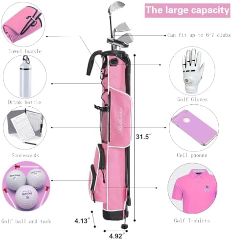 Golf Stand Bag, Lightweight Golf Easy Carry Bag - Image 4