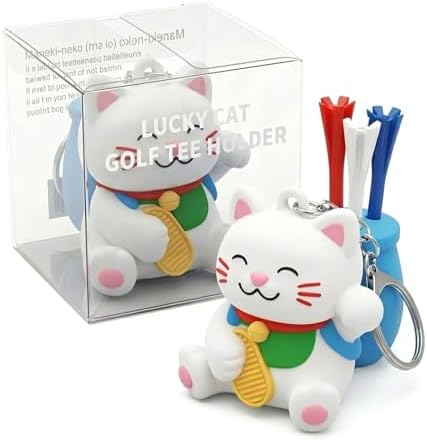 Lucky Cat Golf Tee Holder by Tomerry