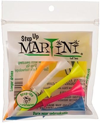 Martini 3 1/4" Step-Up Assorted Golf Tees- Pack of 2 by Unknown