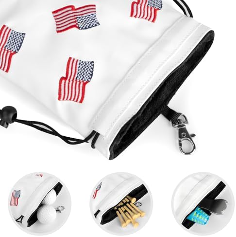 US Patriotism Golf Valuables Pouch Bag - Image 5