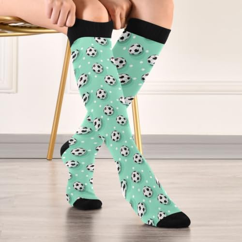 White Baseballs Stitching Compression Sock - Image 3