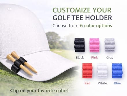 2 Pack Golf Tee Holder Clip for Hat - Image 4