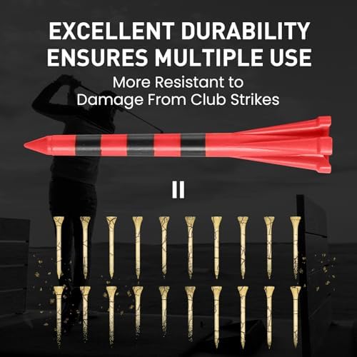 Amy Sport Unbreakable Plastic Golf Tees Long and Short Set - Image 4