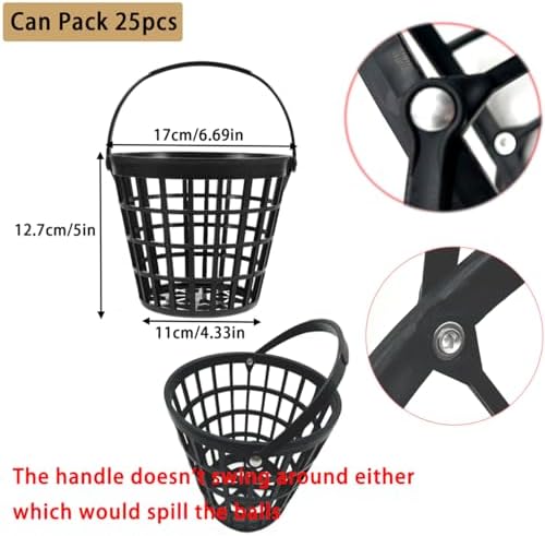 Golf Ball Basket Container Bucket - Image 2