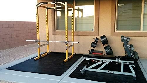 American Floor Mats - Heavy Duty Stall Tiles - Stable/Horse Tiles - Thick, Durable Rubber Flooring Solid Black 10' x 12' Set 3/8" Thick (30 Tiles Total)