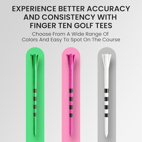 FINGER TEN Extra Long Golf Tees Plastic 4 or 5 Inch 50 Pack - Image 6