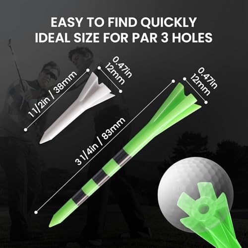 FINGER TEN Golf Tees Plastic 100 Pack - Image 6