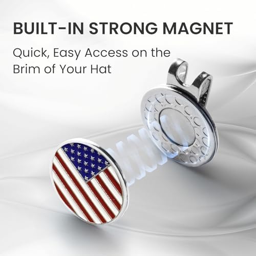 FINGER TEN Golf Hat Clip Magnetic Silver Set 3/6/9/12 Pack - Image 5