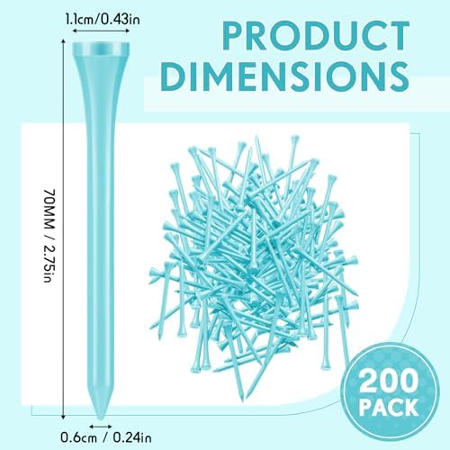 Jenaai 200 Pcs Golf Tees Bamboo Golf Tees - Image 2