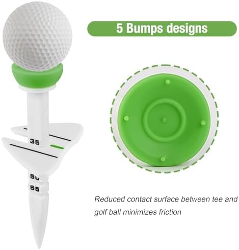 12PC Golf Tees with Adjustable Height Markers - Image 5