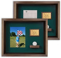 Hole in One Shadowbox and Golf Ball Display Case | Personalized Engraved Plate by EurekaGolfProducts