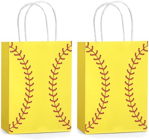 Hxezoc 12 Pieces Softball Gift Bags by Hxezoc