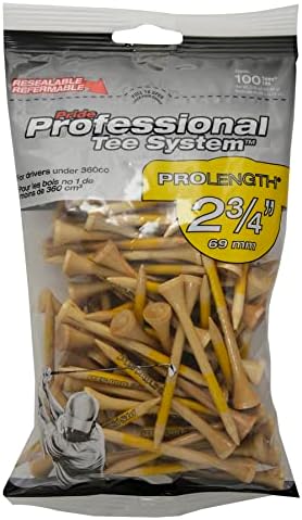 Pride Golf Tee Co. Prolength 2 3/4" Natural Golf Tees by PrideGolfTee