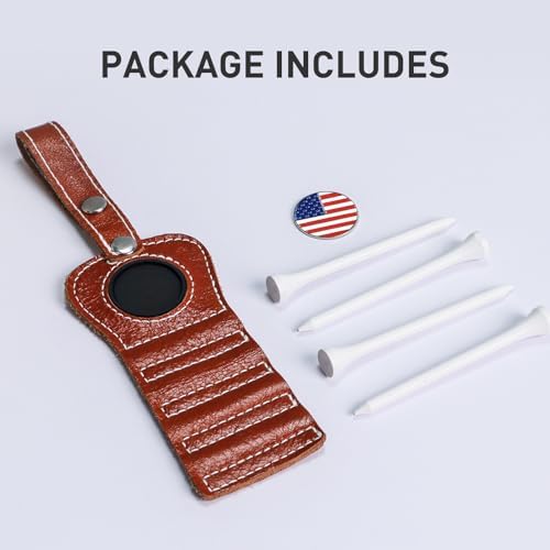 VEASAERS Golf Tee Holder with USA Ball Marker & 4 Wood Tees - Image 6