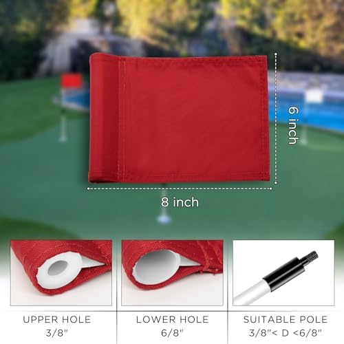 KINGTOP Solid Mini Golf Flags - Image 3