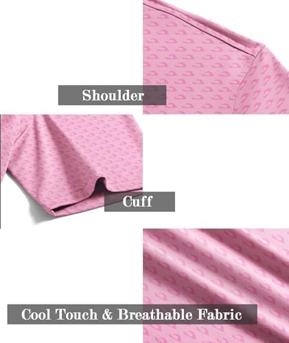 ZITY Men's Golf Shirts Short Sleeve Print Patterns Casual Collared Polo - Image 5