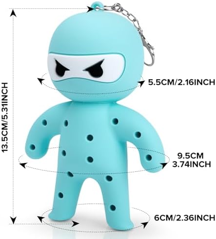 Golf Tee Holder, Ninja Portable Funny Golf Tees Holder Keychain Golf Gift Golf - Image 5