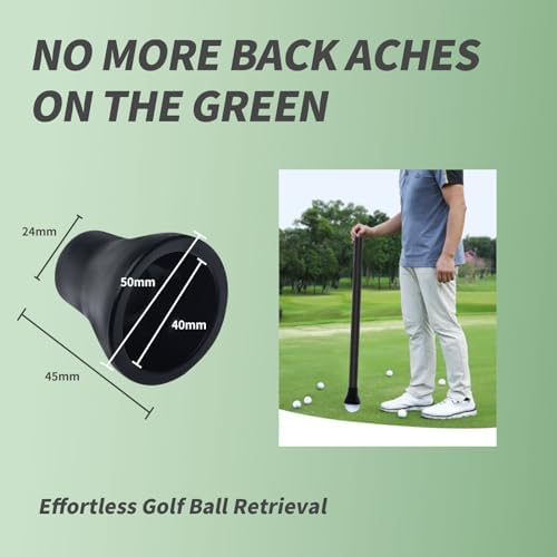 Golf Ball Picker Upper for Putter Large Grip, 3 Pack Golf Ball Retriever for - Image 7