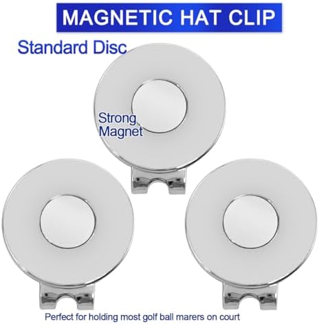 3 Pack PackGolf Hat Clips Magnetic Golf Ball Marker Holders - Image 5