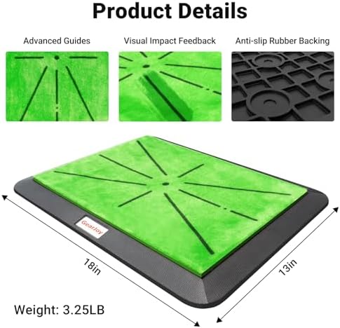 Golf Practice Mat, Golf Mats for Backyard Office & Garage Hitting Training - Image 3