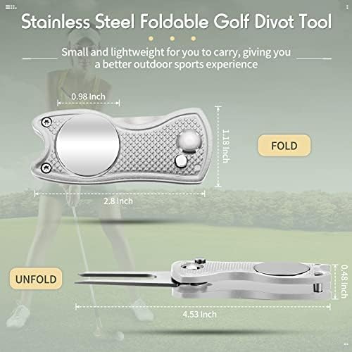 Skylety 4 Pcs Golf Divot Repair Tool Foldable - Image 3