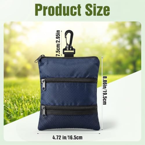 Golf Tee Bag Pouch, Portable Golf Ball Storage Bag - Image 2