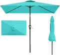 6.5' x 10' Rectangular Patio Umbrella Large Outdoor Market Umbrella w/UV by PatioKingdom