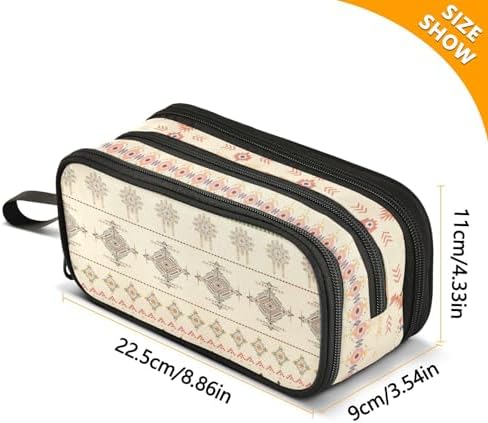 ZAZYXTJ Western Aztec Pencil Case Large Capacity Pencil Pouch - Image 3
