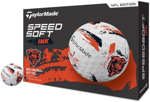TaylorMade Golf Speed Soft Ink NFL Golf Balls by Unknown