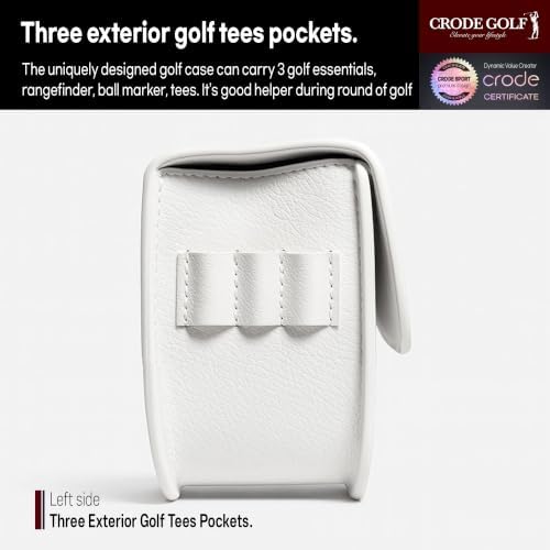 CRODE Golf Rangefinder Leather Case and Tee Holder - Image 4