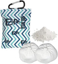 Disc Golf Chalk Bag Bundle | 2 Extra Chalk Balls Included | Refillable Grip by TrueParDiscGolf