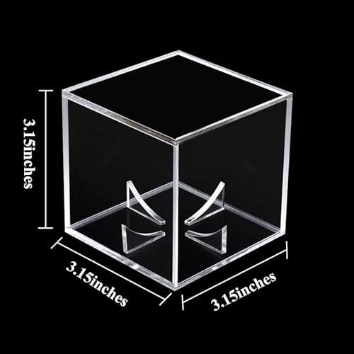 Danodoi 12 Pack UV Protected Clear Acrylic Baseball Display Cube - Image 2