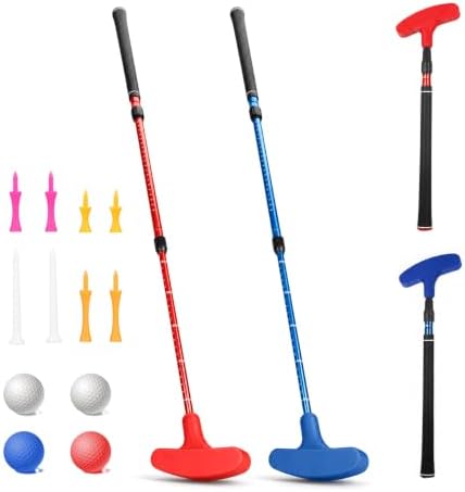 Mini Golf Set - Two-Way Putter, Right/Left Handed, Adjustable Length by WelcometoMicnaron