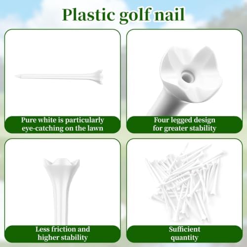 30PCS Plastic Golf Tees Bulk, 3 1/4'' Long Golf Tees - Image 3