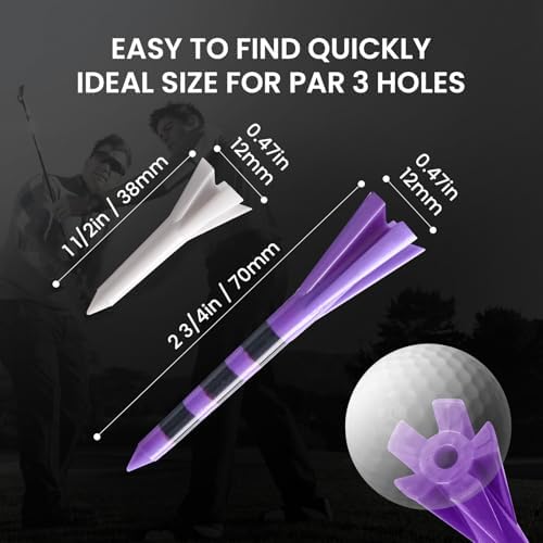 FINGER TEN Golf Tees Plastic 100 Pack - Image 6