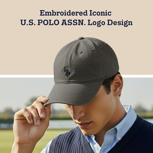 U.S. Polo Assn. Baseball Cap, 100% Cotton Adjustable Dad Hat - Image 3