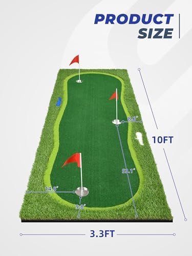 Golf Putting Green, Large Practice Putting Mat - Image 2